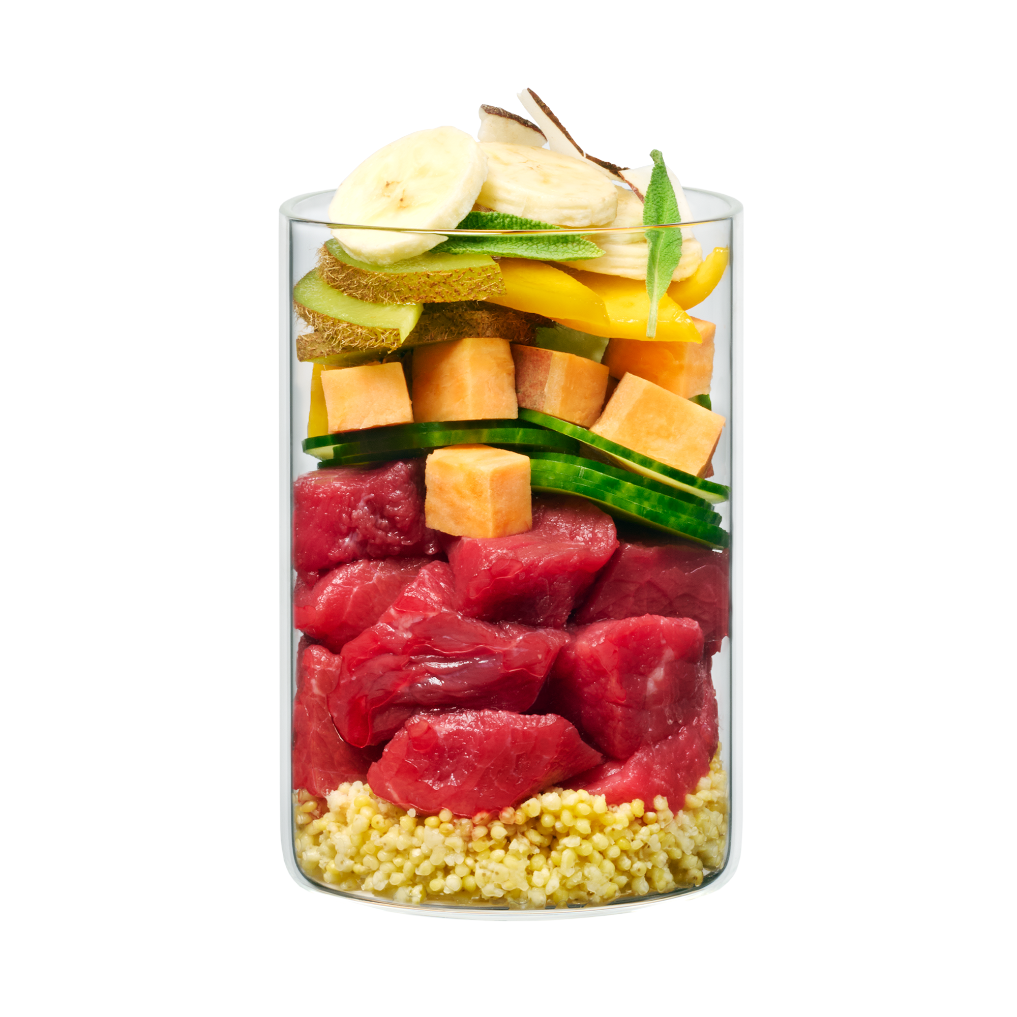 Hakuna Pawtata - Antilope mit Banane, Süßkartoffel und Mango