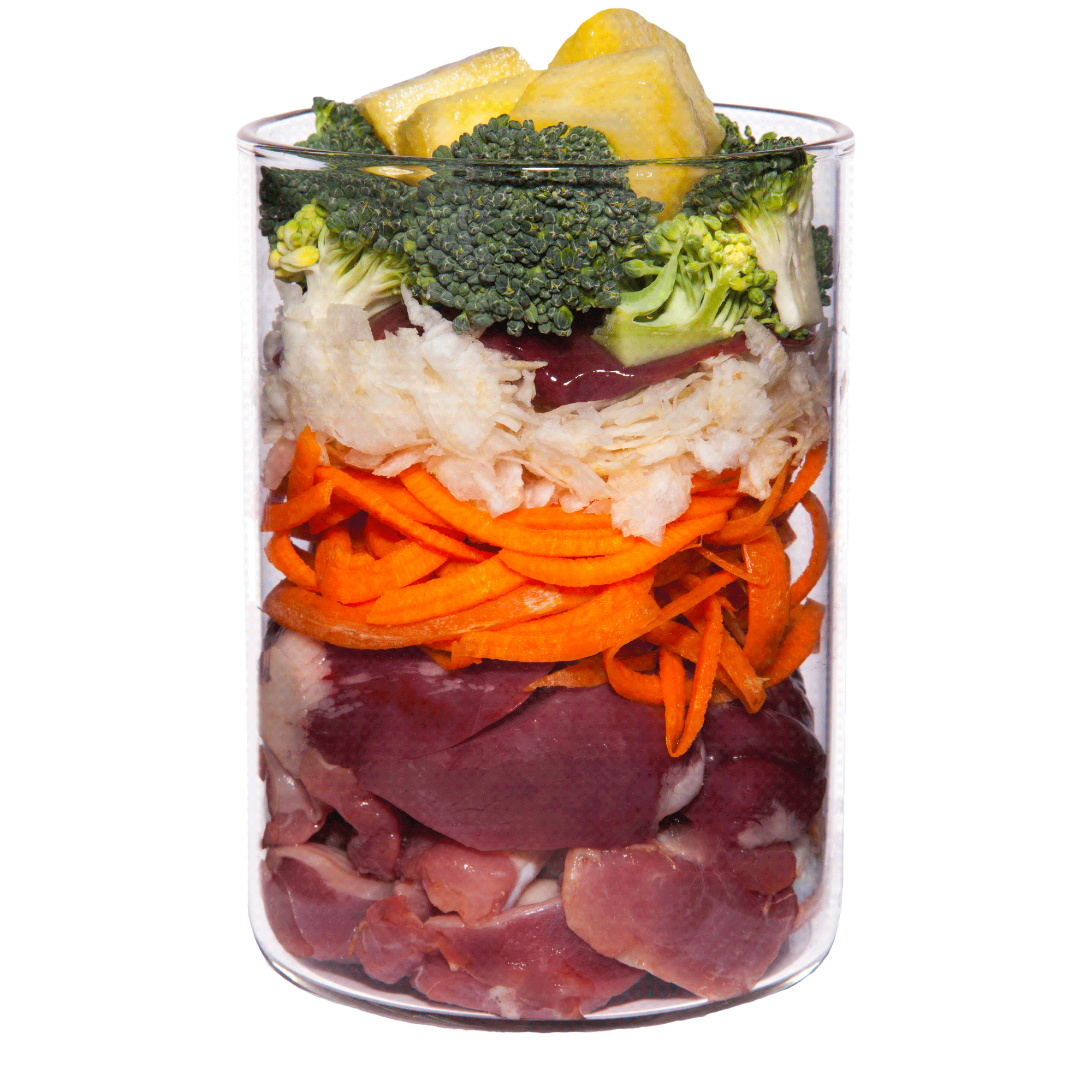 Pute mit Sellerie, Ananas und Sanddornbeere