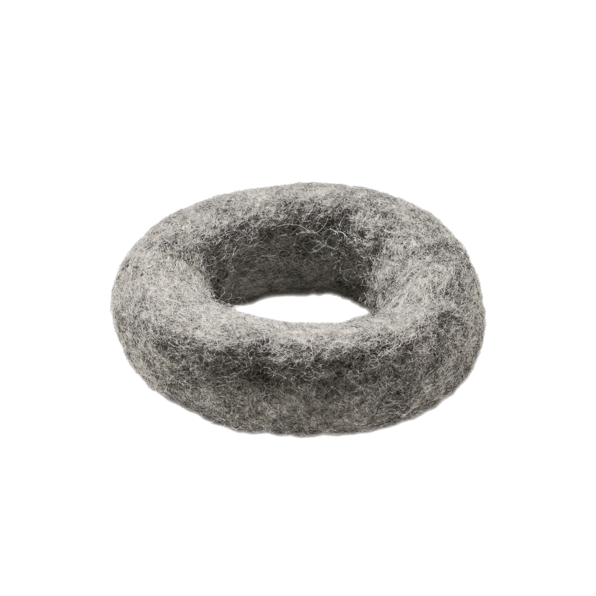 Toy Katze Filzring 7 cm, hellgrau