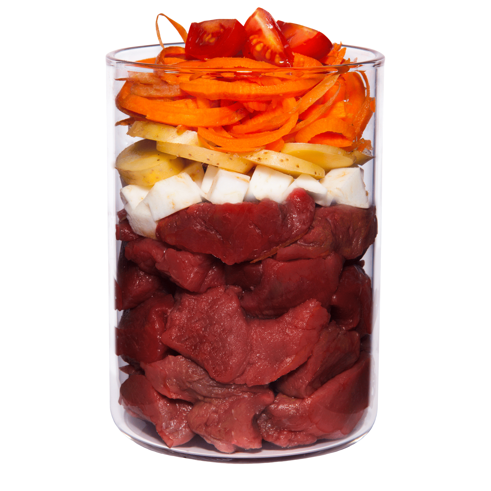 Venado con tomate, manzana y hierbas medicinales