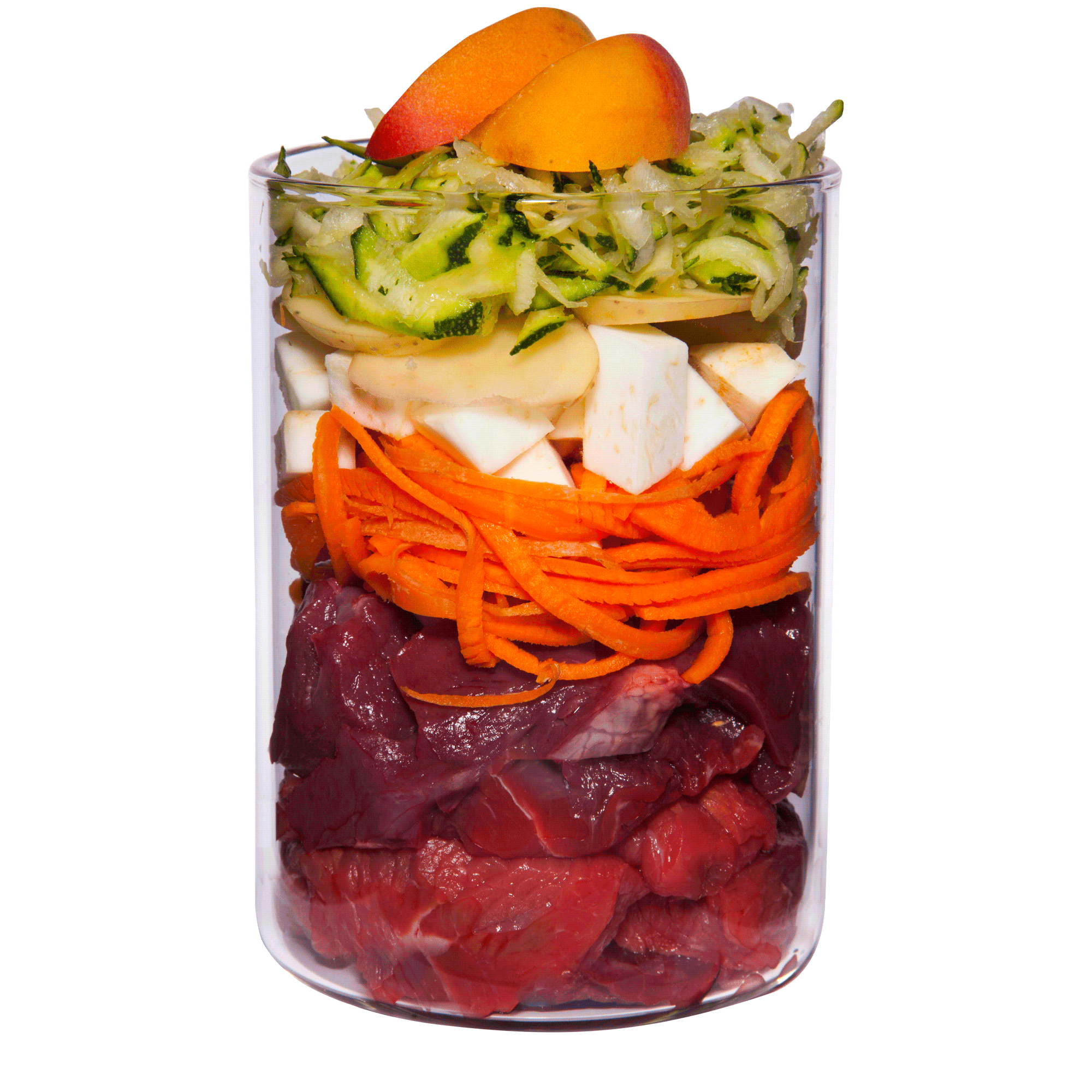 Buey con apio, albaricoque y hierbas medicinales