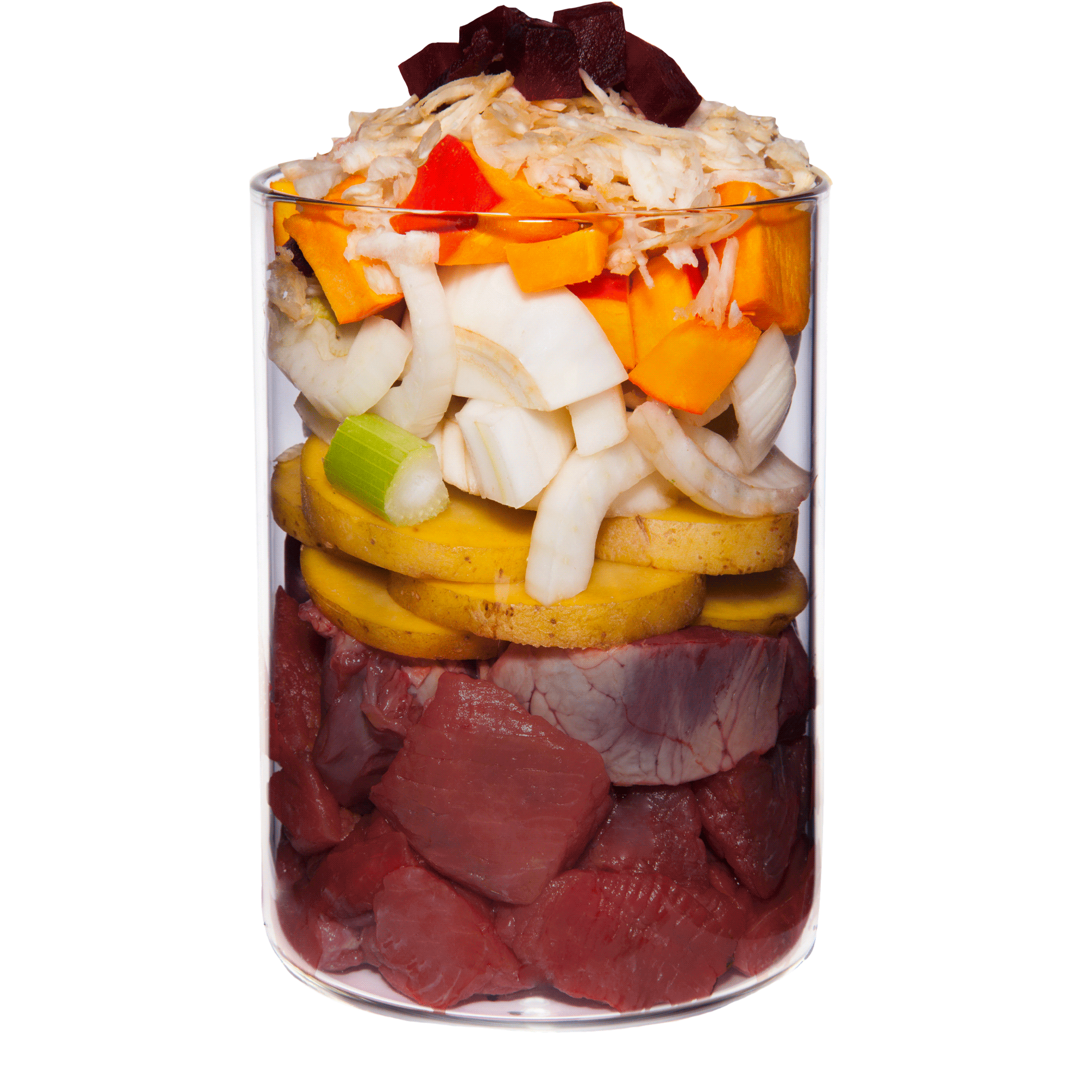 Caballo con colinabo, hinojo y salvia